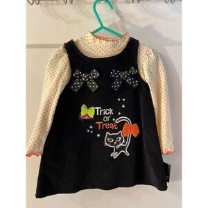 Holiday edition dress Halloween size 18m black orange cat new Trick or Treat